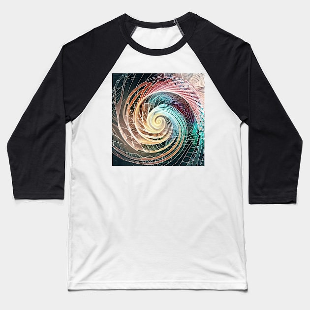 Spiral Art. Baseball T-Shirt by Canadaman99